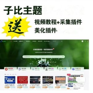 网创教程自动采集wordpress插件子比主题